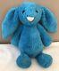 Jellycat Special Edition Quentin Bashful Bunny Rabbit Soft Toy Bright Blue Rare