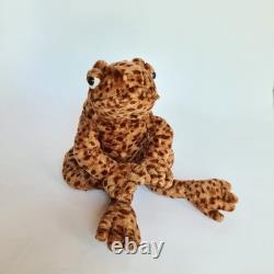 Jellycat Toby The Toad Stuffed Toy Animal Plush Spotted Brown Small HTF Retired