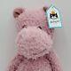 Jellycat Wild Thing Hippo Plush Pink Stuffed Animal Floppy Bunglie Soft Toy New