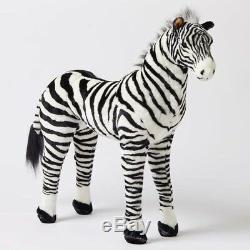 Jiggle & Giggle Animal Large Standing Zebra Kids Plush Toy