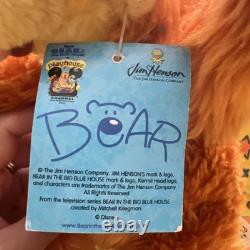 Jim Henson's Bear In The Big Blue House Plush Toy Lot