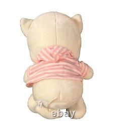 Jinsung Foody Plush 18 Stuffed Animal Toy Cat Doll Korean Hoodie Pink White