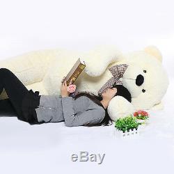 Joyfay 91'' White Giant Teddy Bear Stuffed Plush Toy Valentine Gift 230cm