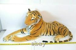 Jumbo Giant 52 plush stuffed Bengal Tiger Realistic