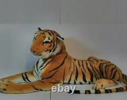 Jumbo Giant 52 plush stuffed Bengal Tiger Realistic