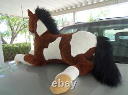 Jumbo Giant plush stuffed Brown and White Horse 50