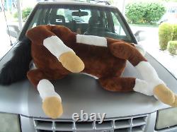 Jumbo Giant plush stuffed Brown and White Horse 50