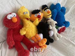 KAWS x Uniqlo Sesame Street Plush Doll Complete Set Of 5 + Bonus Snoopy KAWS