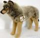 Kosen Made In Germany New Standing Gray Wolf Plush Toy