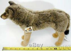 KOSEN Made in Germany NEW Standing Gray Wolf PLUSH TOY
