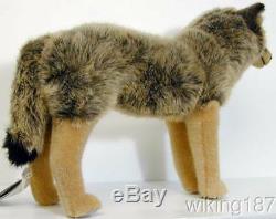 KOSEN Made in Germany NEW Standing Gray Wolf PLUSH TOY