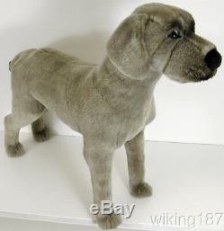 KOSEN Made in Germany NEW Weimaraner Gray Plush Dog Gray Ghost