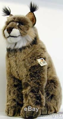 KOSEN Of Germany #3550 NEW Large Sitting Lynx Cat PLUSH TOY