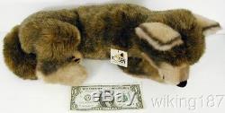 KOSEN Of Germany #5330 NEW Large Lying Gray Wolf Cub Plush Toy