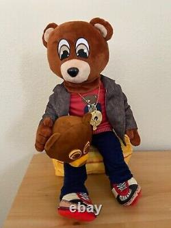 Kanye West The College Dropout 18 Plush Bear With Roc-A-Fella Chain Gredee New