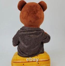 Kanye West The College Dropout 18 Plush Bear With Roc-A-Fella Chain Greedee New