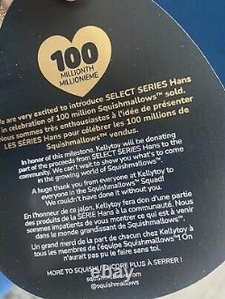 Kellytoy Squishmallow 16 Golden Hans Anniversary 100 Millionth 1/3000 HTF LTED