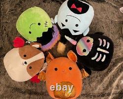 Kellytoy Squishmallows Complete Set of Five 12 Halloween 2021 with Tangie NWT