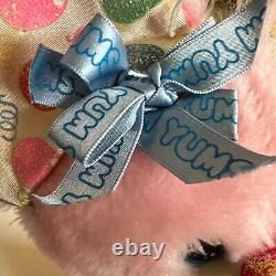 Kenner Hallmark Party Yum Yums Giggling Gumball Mouse Plush Stuffed Animal Vtg
