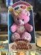 Kenner Vintage Party Yum Yums Teddy Cakes Bear Pink Plush Figure Boxed