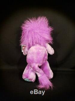 Kenner vintage Party Yum Yums plush stuffed animal- jolly lollipop lion purple