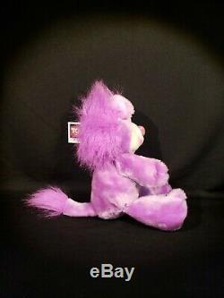 Kenner vintage Party Yum Yums plush stuffed animal- jolly lollipop lion purple