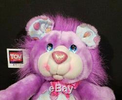 Kenner vintage Party Yum Yums plush stuffed animal- jolly lollipop lion purple