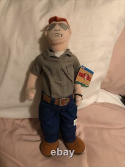 King Of The Hill 1999 DALE GRIBBLE Plush Doll soft toy RARE WithTags Mike Judge