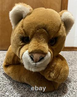 LARGE Aurora World Cougar Puma Mountain Lion 32 Plush Stuffed Animal Big Cat