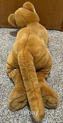 LARGE Aurora World Cougar Puma Mountain Lion 32 Plush Stuffed Animal Big Cat