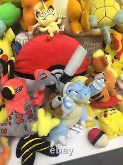 LARGE Used LOT 39 Pokemon Plush Toys Pikachu Charmander Squirtle
