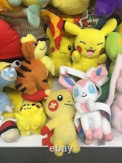 LARGE Used LOT 39 Pokemon Plush Toys Pikachu Charmander Squirtle