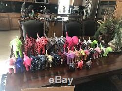 LOT Of 28 VICTORIA SECRET Plush PINK Dogs. Small, Medium and Large