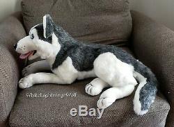 Large 30 Fine Toy Husky Wolf Plush