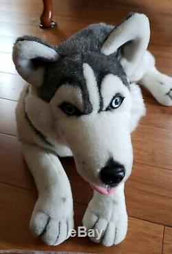 Large 30 Fine Toy Husky Wolf Plush