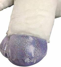 Large 80cm Cute Plush Unicorn Teddy Stuffed Super Soft Cuddly Toy Lying Horse WT