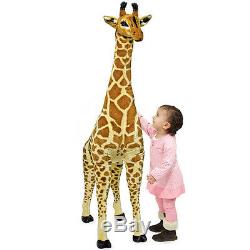 Large Giraffe Stuffed Toy Kids Stuff Plush Animal Giant Big Realistic Polyester