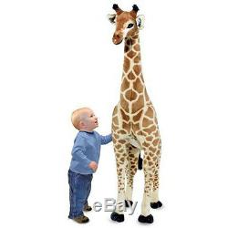 Large Giraffe Stuffed Toy Kids Stuff Plush Animal Giant Big Realistic Polyester