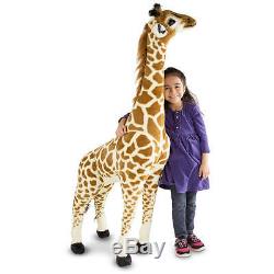 Large Giraffe Stuffed Toy Kids Stuff Plush Animal Giant Big Realistic Polyester