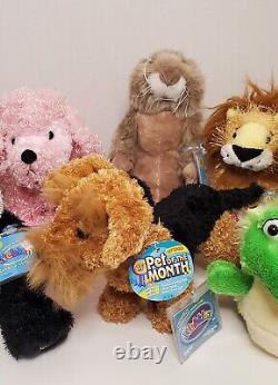 Large Lot Of 10 GANZ Webkinz Plush All With UNUSED + Sealed Codes Lot 2