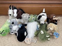 Large Lot Of 13 GANZ Webkinz Plush All W UNUSED Code NWT Goat Orca Platypus