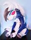 Large Pokemon Custom Shiny Midnight Lycanroc Plush Stuffed Animal