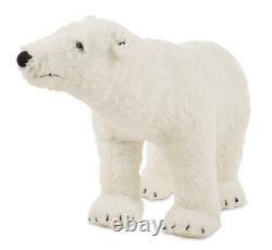 Large Polar Bear White Plush Toy Stuffed Animal Realistic Soft Cuddle Doll Kids