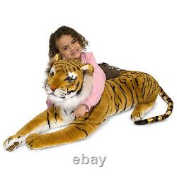Large Tiger Stuffed Animal Toy Toddler Boy Kids Big Giant Plush Cuddly Soft 5ft