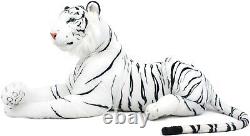 Large White Tiger Plush Animal Toy Toddler Kid Giant Big Cat Stuffed Pillow Soft