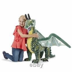 Large Winged Dragon Plush Cuddle Giant Big Soft Stuffed Animal Kid Boy Toy 40.5