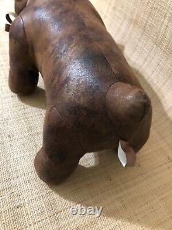 Leather Like/poly Bull Dog Plush Stuffed Animal- Unknown maker- High Quality