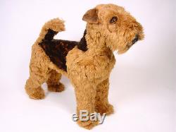 Life-Size Welsh Terrier by Piutre, Hand Made in Italy, Plush Stuffed Animal NWT