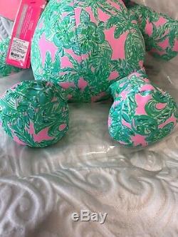 Lilly Pulitzer Elephant Stuffed Animal Plush Toy NEW PINK SAND PARADISE MINNIE