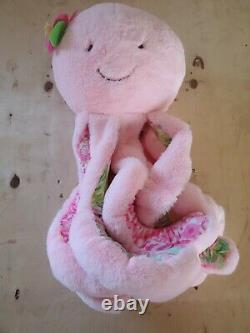 Lilly Pulitzer For Pottery Barn Kids Pink Octopus Plush In Cheek To Cheek Rare